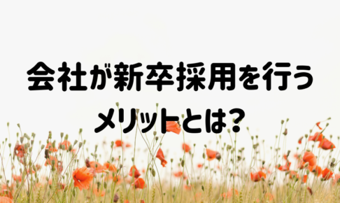 新卒採用メリット